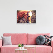 Western Palomino Leinwanddruck (Insitu (Wohnzimmer))