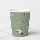 Western-Papiergruppen Pappbecher (Rückseite)