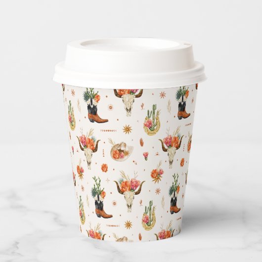 Western Pappbecher (Vorderseite)