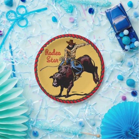 Western Party Bull Riding Paper Teller (Party)
