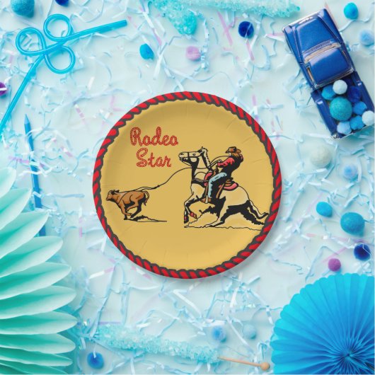 Western Party Calf Roping Paper Teller (Party)