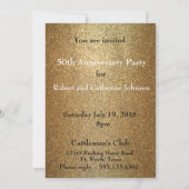 Western Party Champagner und Cowboyhut nach Maß Einladung (Rückseite)