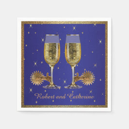 Western Party Champagner und Spuren von Custom Tex Serviette