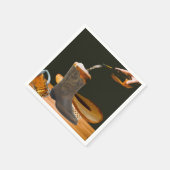 Western Party Cowboy Stiefel Hut und Bier Napkins Serviette (Ecke)