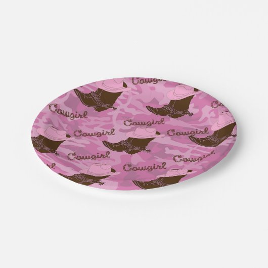 Western Party Cowgirl Boost Paper Teller (Schrägansicht)