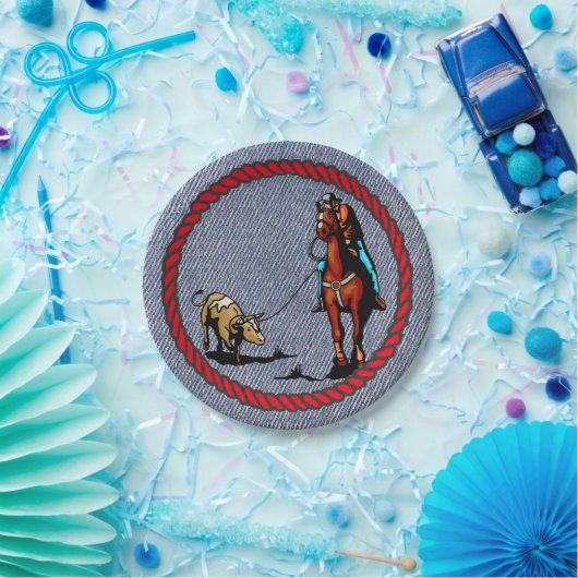 Western Party Denim Print Paper Teller (Party)