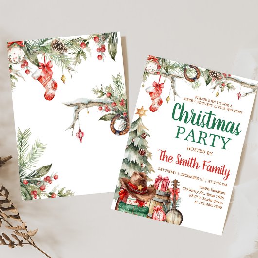 Western Party Einladung