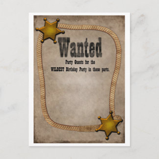 Western Party Einladung