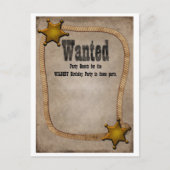 Western Party Einladung (Vorderseite)