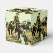 Western Party Geschenkbox oder Geschenkbox Wilder Geschenkschachtel (Rückseite)