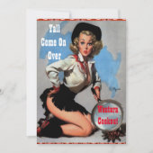 Western Party Kochabend Einladung (Vorderseite)