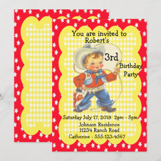 Western Party Little Cowboy Einladung