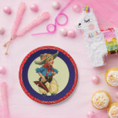 Western Party Little Cowboy Wooley Chaps Bandana Pappteller (Party)