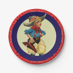 Western Party Little Cowboy Wooley Chaps Bandana Pappteller