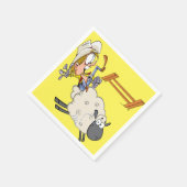 Western Party Napkins Cowboy Cowgirl Mutton Bustin Serviette (Ecke)