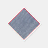 Western Party Napkins Denim Print Serviette (Ecke)