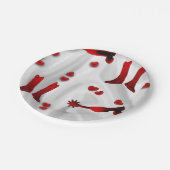 Western Party Papier Teller Valentine oder Hochzei (Schrägansicht)