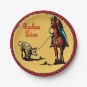 Western Party Steer Roping Paper Teller (Vorderseite)