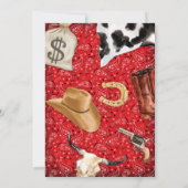 Western Party, Western Einladung für Cowboy Party (Rückseite)