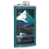 Western-pazifischer Kalifornienzephyr-Vintages Flachmann (Rechts)