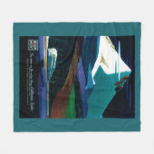 Western-pazifischer Kalifornienzephyr-Vintages Fleecedecke (Vorderseite (Horizontal))