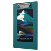 Western-pazifischer Kalifornienzephyr-Vintages Klemmbrett (Links)