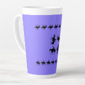 Western Periwinkle - Horseback Silhouettes Milchtasse (Linke Ecke)