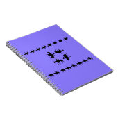 Western Periwinkle - Horseback Silhouettes Notizblock (Rechte Seite)