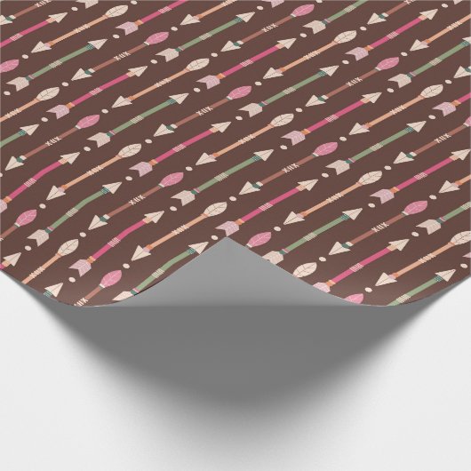 Western-Pfeile Geschenkpapier (Ecke)