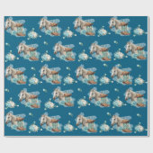 Western Pferd Geburtstags-Geschenkpapier – Navy Geschenkpapier (Flach)