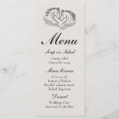 Western Pferd Rustikaler Bauernhof Elegantes Landh Menükarte (Vorderseite)