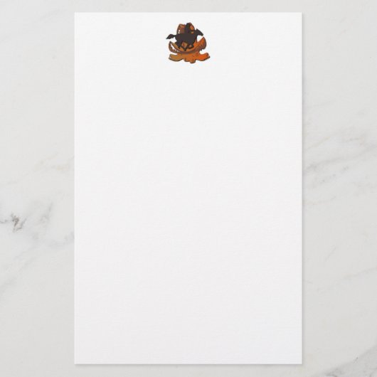Western-Pferd stationär Briefpapier (Vorderseite)