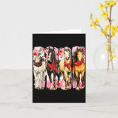 Western Pferd Valentinstag Lustiger Western Valent Karte (Gelbe Blume)