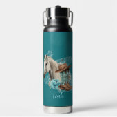 Western Pferd Wasserflasche Trinkflasche (Vorderseite)