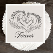 Western Pferde Elegante Rustikale Hochzeit Serviette