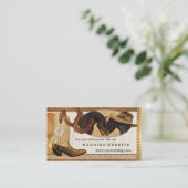 Western Pferde Hochzeit Website Beipackkarte Begleitkarte (Stehend Vorderseite)
