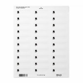 Western Pferde Rücksendeadressen-Aufkleber (Vorne)