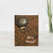 Western Pferdesattel Adressänderung Ankündigung (Vorderseite)