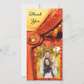 Western Pferdesattel Land Danke Foto-Karte (Vorderseite)