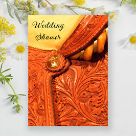 Western Pferdeschlittendusche Einladung