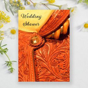 Western Pferdeschlittendusche Einladung