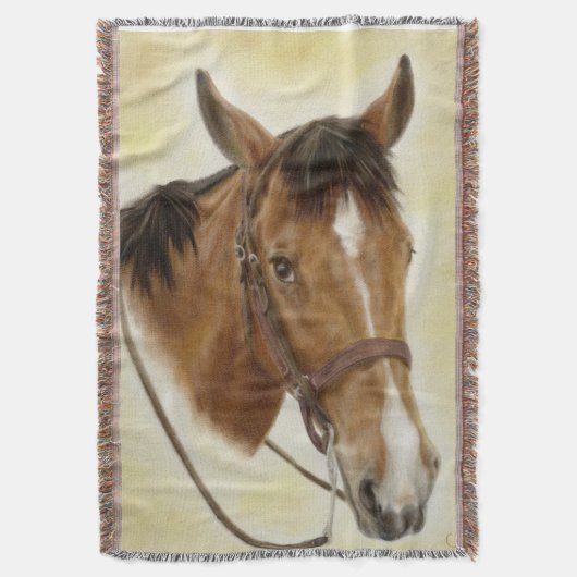 Western-Pferdethrow-Decke Decke (Vorderseite Vertikal)
