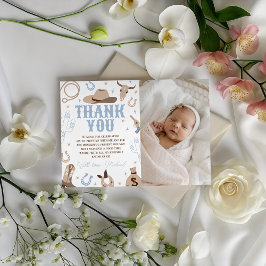 Western Photo Thank You Card Einladung