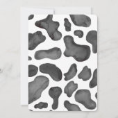 Western Pink Aquarell Kinderdusche Einladung (Rückseite)