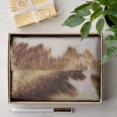 Western Pink Creme Gold Cowgirl Cowhide Seidenpapier (Geschenk)