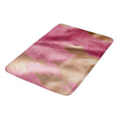 Western Pink Gold Cowgirl Cowhide Badematte (Schrägansicht)