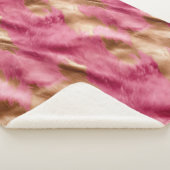 Western Pink Gold Cowgirl Cowhide Sherpadecke (3/4)