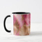 Western Pink Gold Cowgirl Cowhide Tasse (Links)