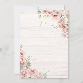 Western Pink nicht ihr erstes Rodeo Baby Sprinkle Einladung (Rückseite)