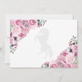 Western Pink Quinceañera Save the Date Foto Einladung (Rückseite)